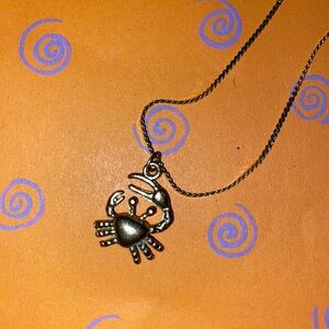 Crab (Cancer) Pendant Necklace
